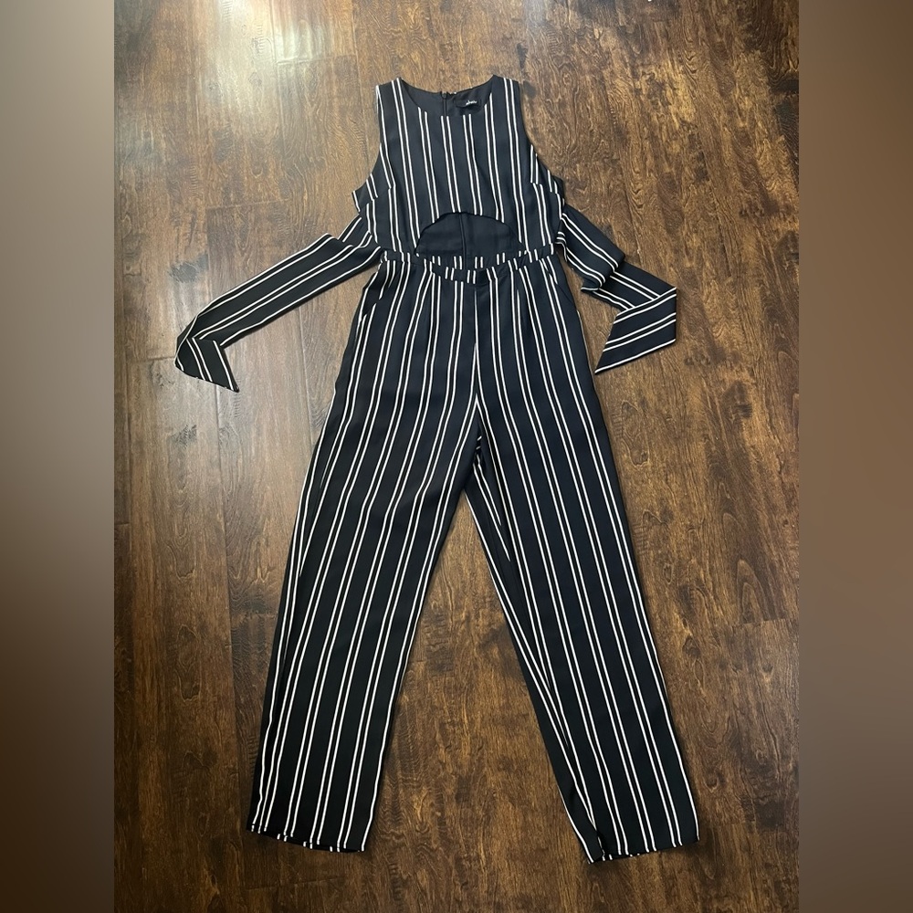 Nordstrom - Striped Cut Out Jumpsuit
